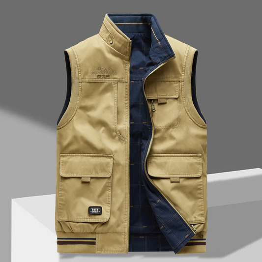 beige vest